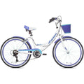 Kent 62443 24" Bayside Multi-Speed Girl's Bike, White/Purple