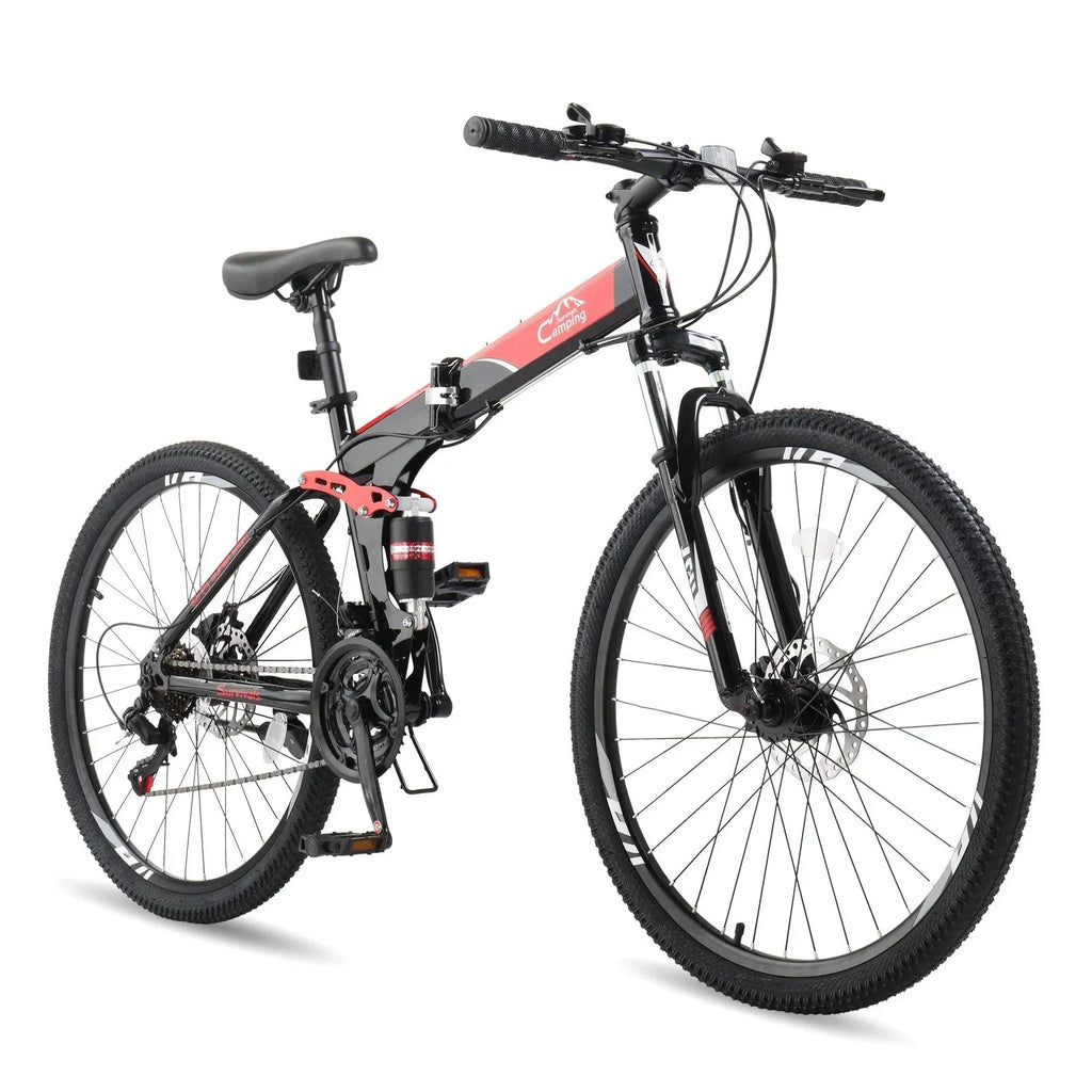 Mountain Bike Full Suspension 26" 21 Speeds Bicycle for Adult Men Women