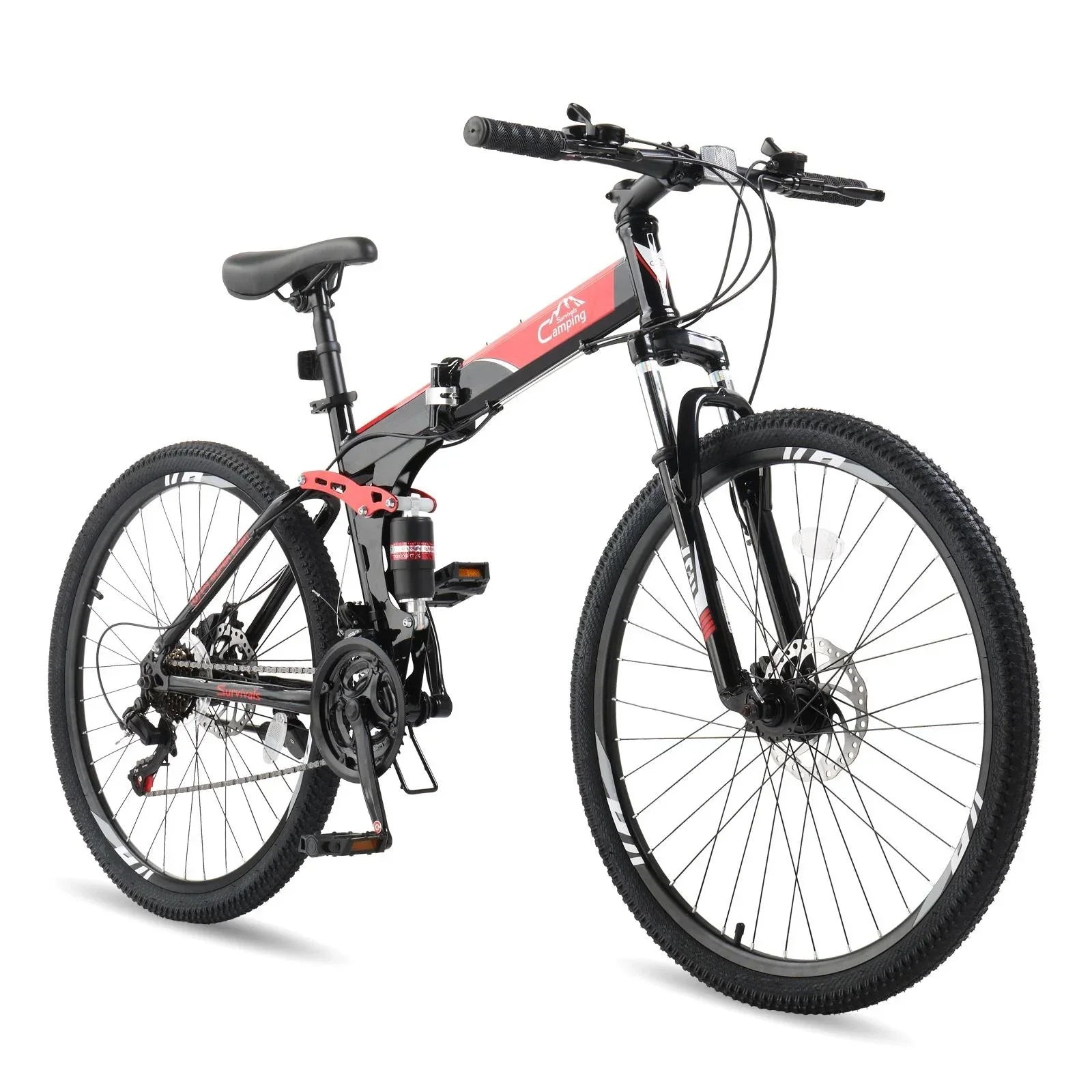 Mountain Bike Full Suspension 26" 21 Speeds Bicycle for Adult Men Women