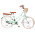 22 Inch Beach Cruiser Bike for Girls, Commuter Bicycle with Front Basket