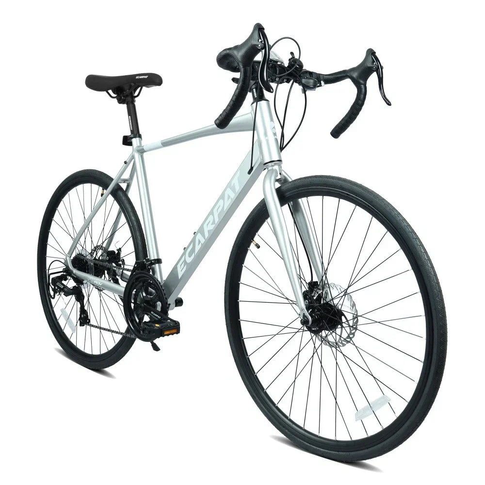 Road Bike, Lightweight Aluminum Frame, Disc Brakes, 16-Speed, Fast Acceleration
